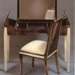 F565 Vanity Desk
43” Wide x 18” Deep x 32” High
F304 Rousseau Chair
18” Wide x 19” Deep x 39” High, C.O.M.
Both Dyed Goatskin & Bone Inlay
Custom Sizes & Finishes Available
<A  HREF="http://www.imambience.com/F565_Vanity_F304_Rousseau_Chair.pdf"><b>Click here</b> </A>to view and download tearsheet