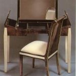 F565 Vanity Desk
43” Wide x 18” Deep x 32” High
F304 Rousseau Chair
18” Wide x 19” Deep x 39” High, C.O.M.
Both Dyed Goatskin & Bone Inlay
Custom Sizes & Finishes Available
<A  HREF="http://www.imambience.com/F565_Vanity_F304_Rousseau_Chair.pdf"><b>Click here</b> </A>to view and download tearsheet