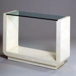 F401 Channel Console
Bone Console with glass top
42” Wide x 14”Deep x 30” High
Available in Custom Sizes & Finishes
<A  HREF="http://www.imambience.com/F401_Channel_Console.pdf"><b>Click here</b> </A>to view and download tearsheet.