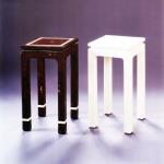 F395 End tables in cocoshell dark fill with bone inserts (L) and all bone (R)
Size: 12" Square x 22” High
Custom Sizes and Finishes Available
<A  HREF="http://www.imambience.com/F395_End-Tables.pdf"><b>Click here</b> </A>to view and download tearsheet.